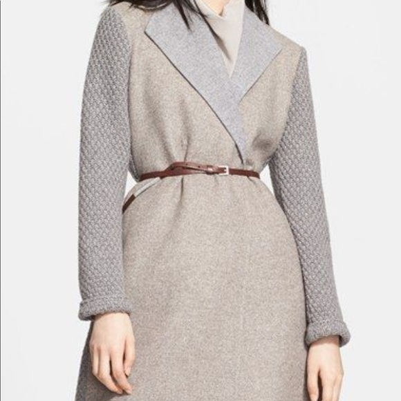 Fabiana Filippi Wool Blend & Knit Coat